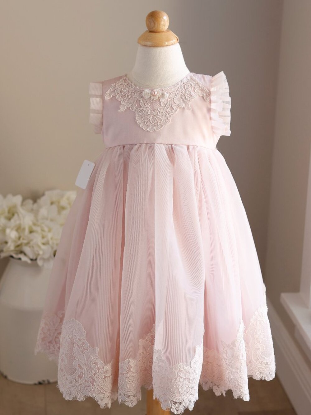 Dollcake Pink Pretty Collection Dress (Size 1) Flower Girl Portrait 12/18 Months